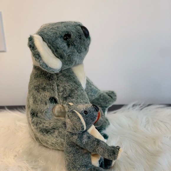 Ty (30) Koala Plush Pair in Green and Cream “Eucalyptus” - Picture 5 of 16